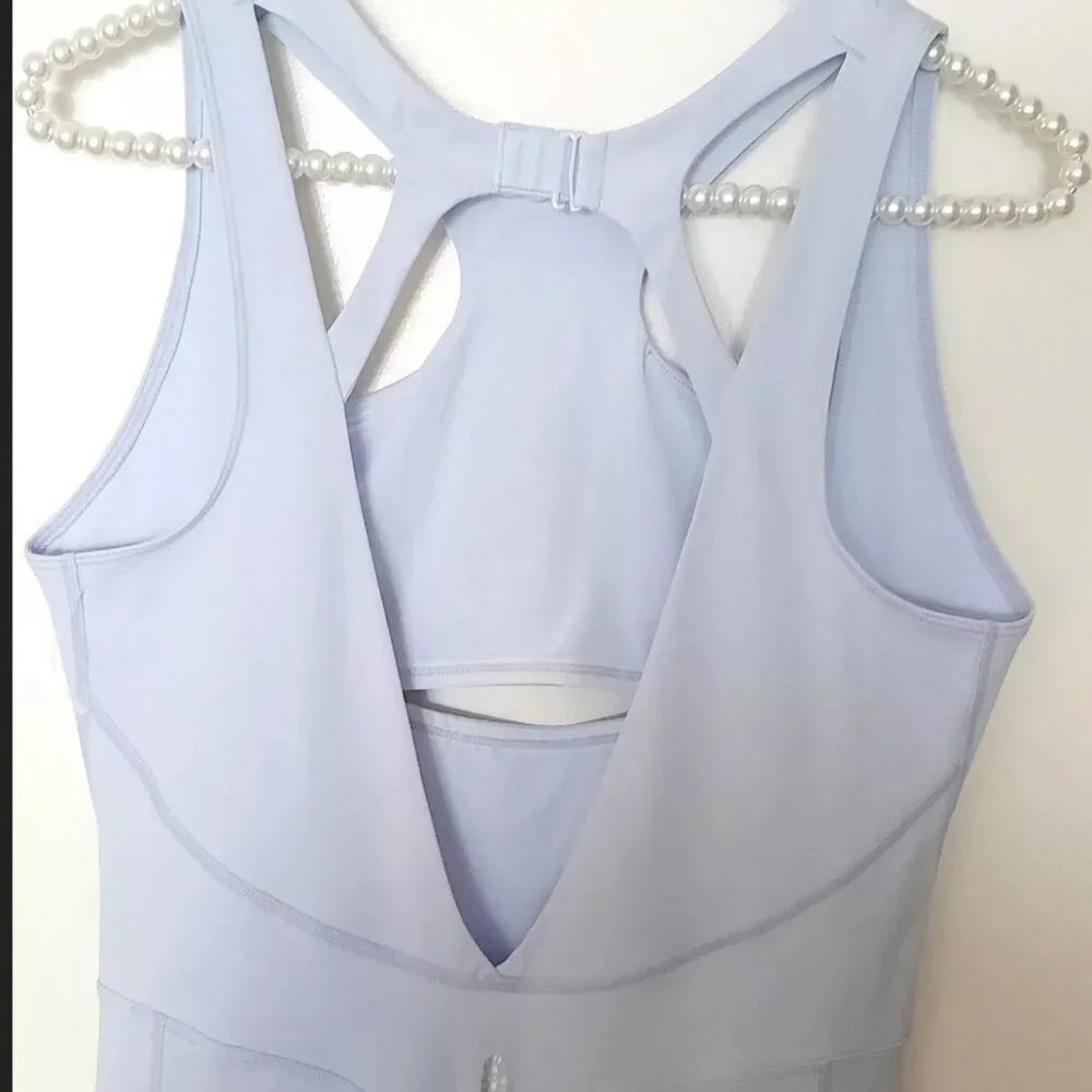 NWOT Free People Breakaway Onesie Halogen Blue